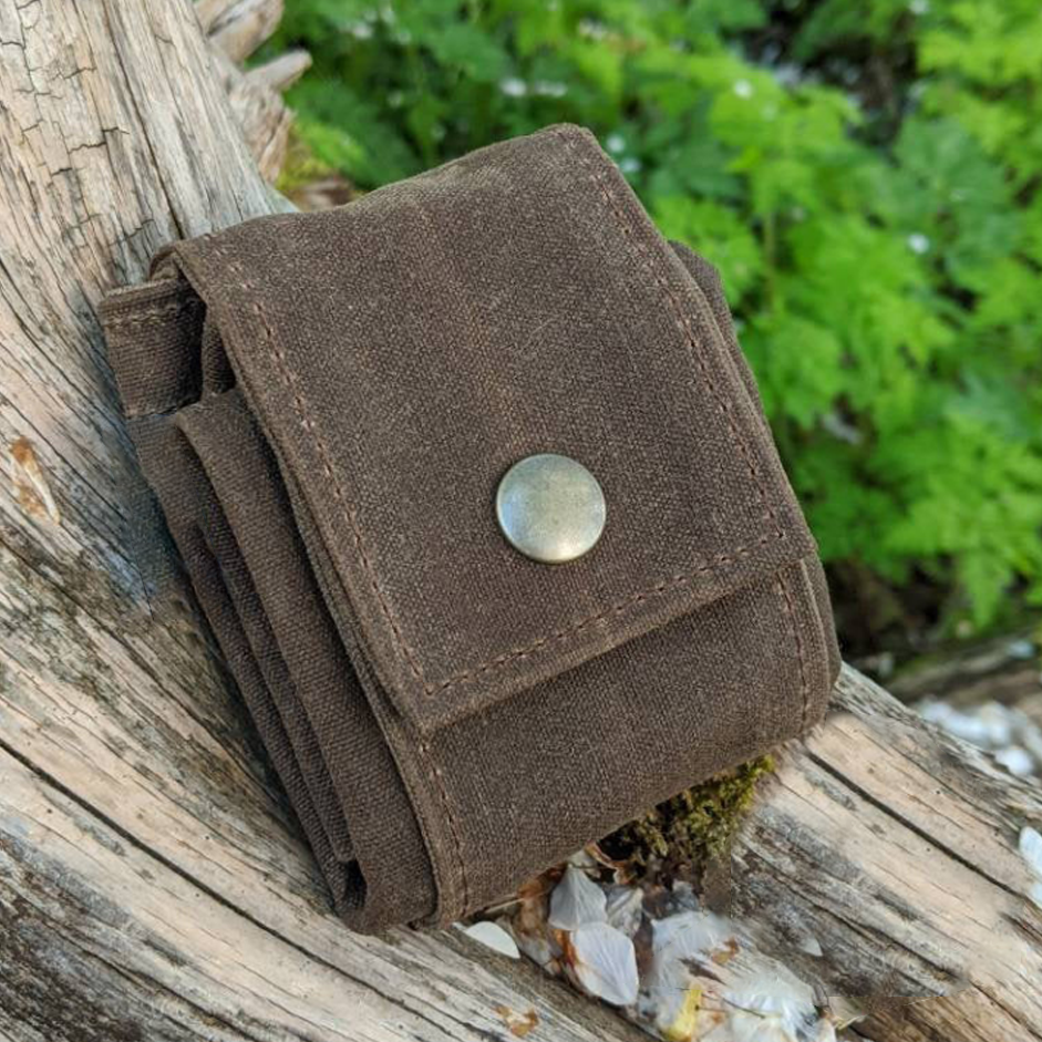 Waxed Canvas Foraging Hip Pouch