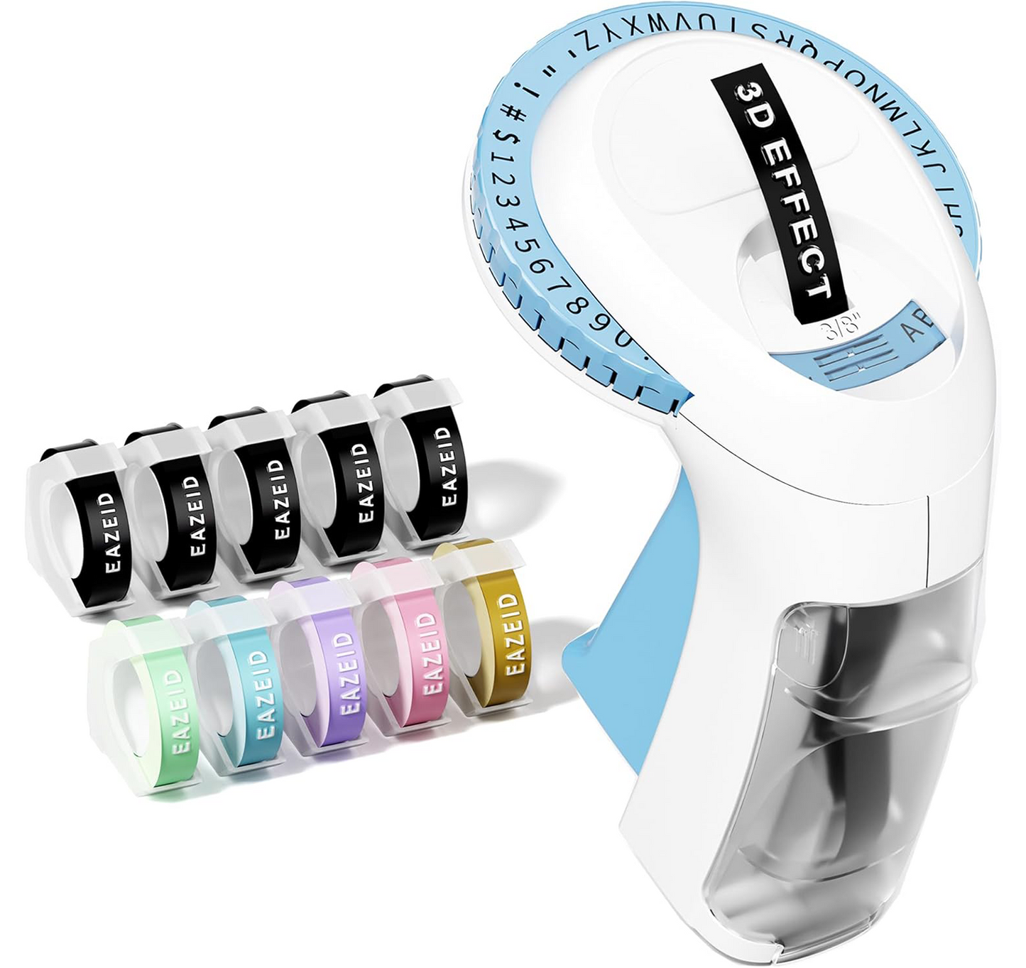Vintage 3D Embossing Label Maker – 10 Tapes