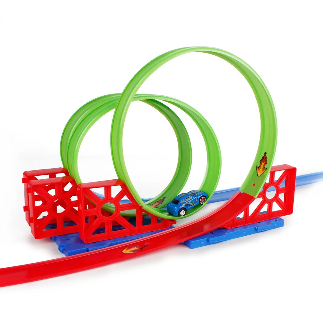 Children's High-Speed Interactive Race Track Set – DIY Creative Car Toy Set
