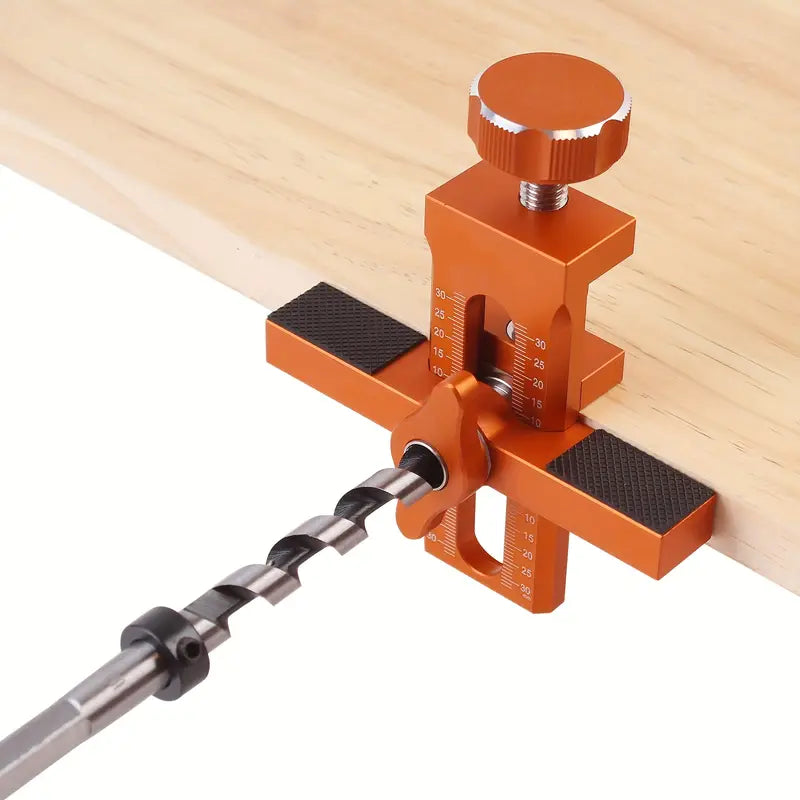 2-in-1 Cabinet Door Mounting Jig & Rebound Device Tool – Aluminium Alloy Installation Positioner