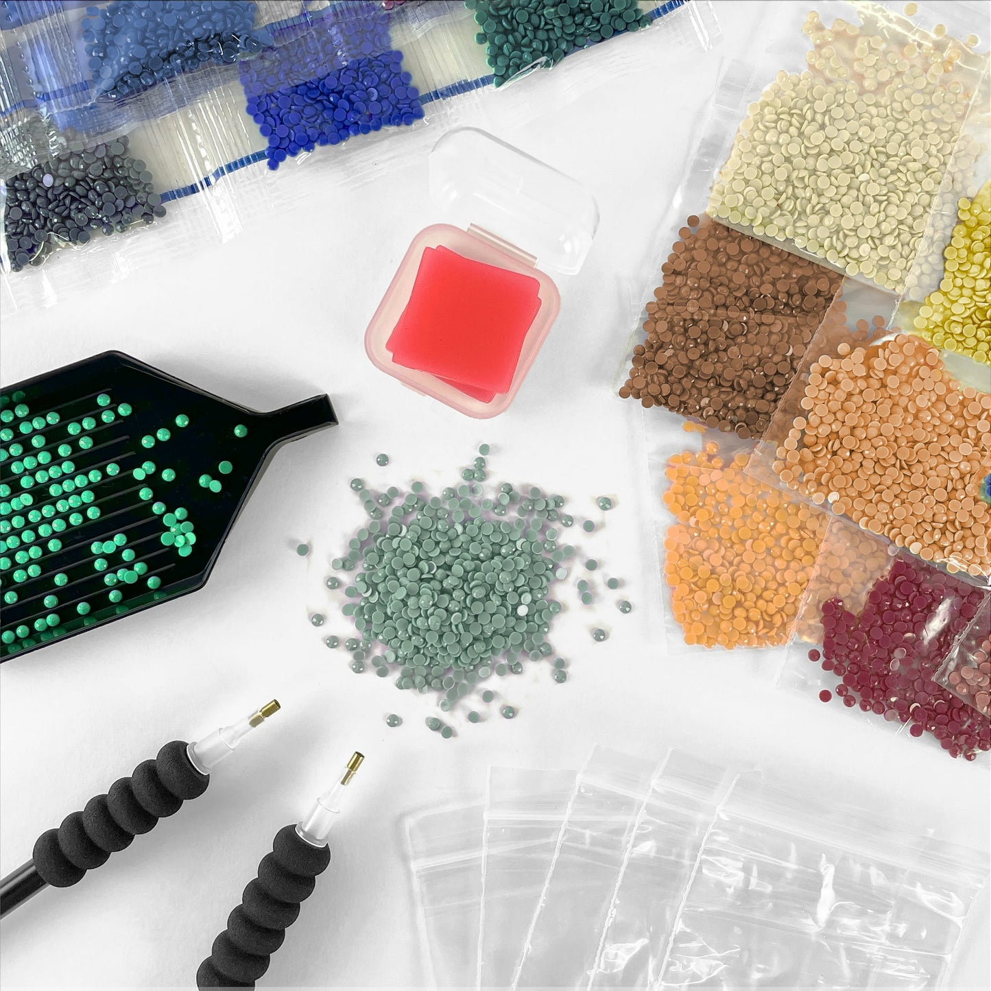 Mystic Wolf Diamond Painting Kit for Adults – Relaxing 3-Panel DIY Art Canvas Set