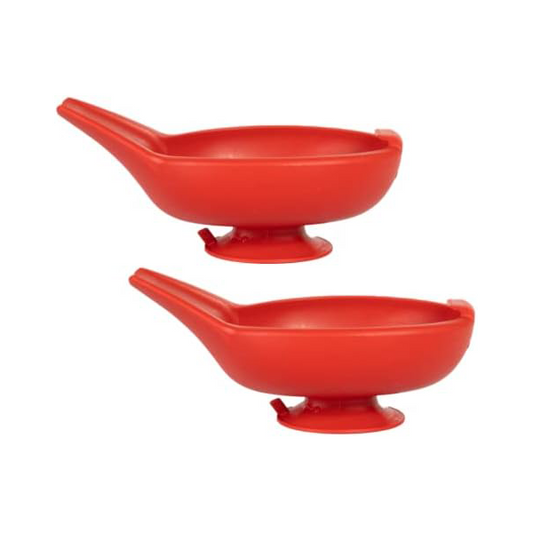 Spoon Rest Holder – Suction Cup Utensil Stand for Pots & Pans (2-Pack, Red)
