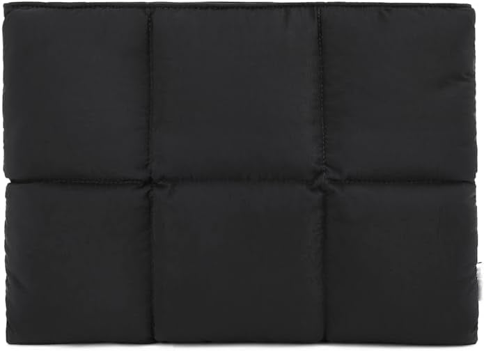 Fluffy Laptop Sleeve – Quilted Puffer Case for Women | Compatible with MacBook Pro 16