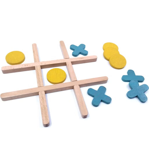 3D Wooden Tic-Tac-Toe Game – Classic Strategy Game with a Modern Twist