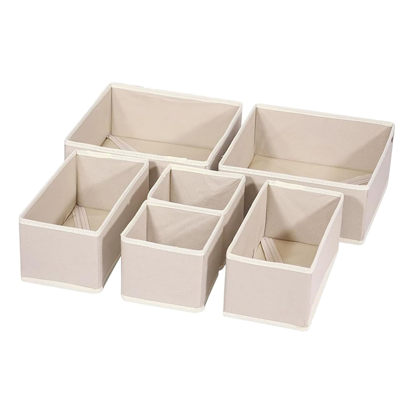 Clothing Drawer Organizer – 6-Piece Foldable Drawer Divider Storage Set for Bedroom