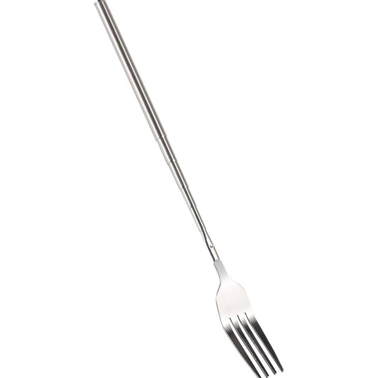 Extendable Telescopic Fork – Stainless Steel Prank & BBQ Utensil (8.7–25.4 in)