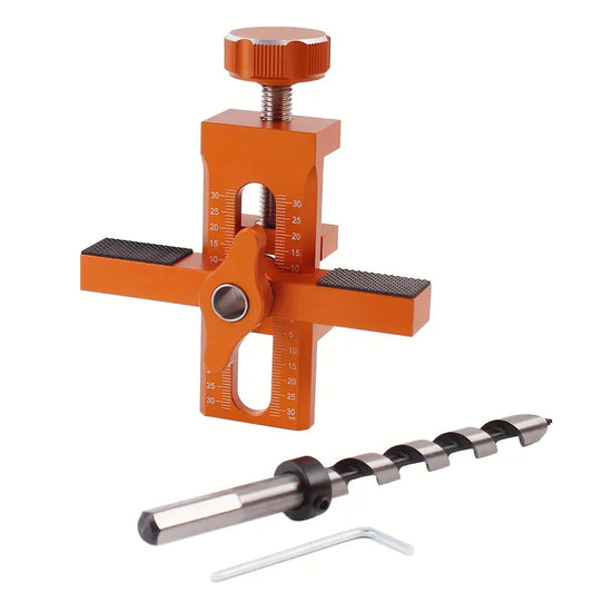 2-in-1 Cabinet Door Mounting Jig & Rebound Device Tool – Aluminium Alloy Installation Positioner