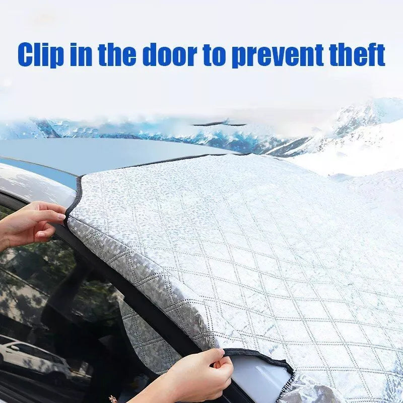 Multi-Purpose Magnetic Car Windshield Protector – All-Season Cover for Snow