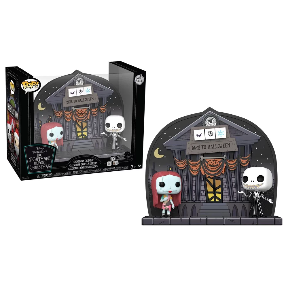 Double-Sided Holiday Countdown Vinyl Calendar – The Nightmare Before Christmas Inspired Decor