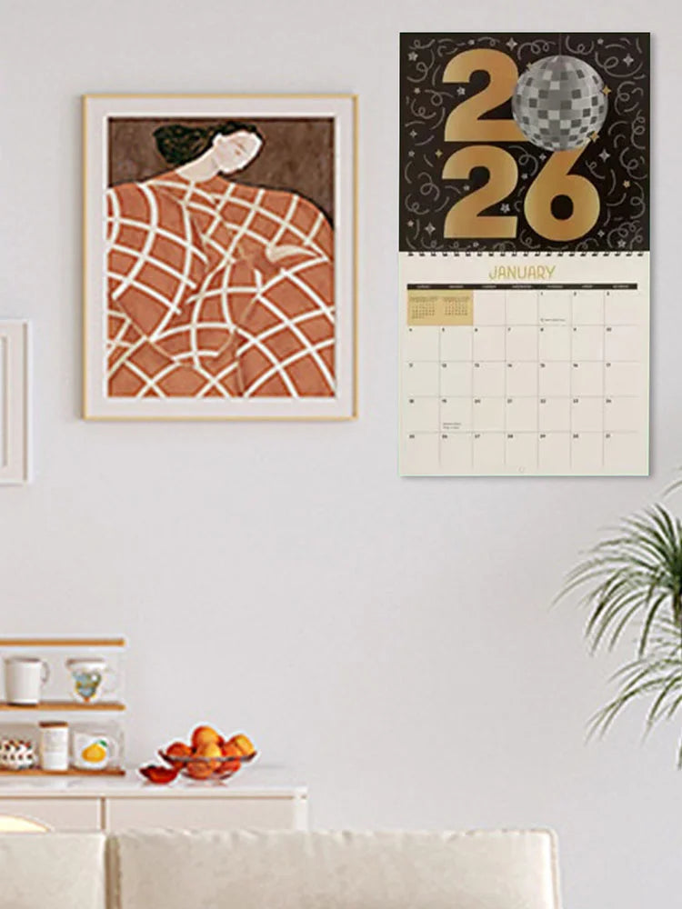 2026 DIY Diamond Art Calendar – 12-Month Flip Hanging Wall Calendar