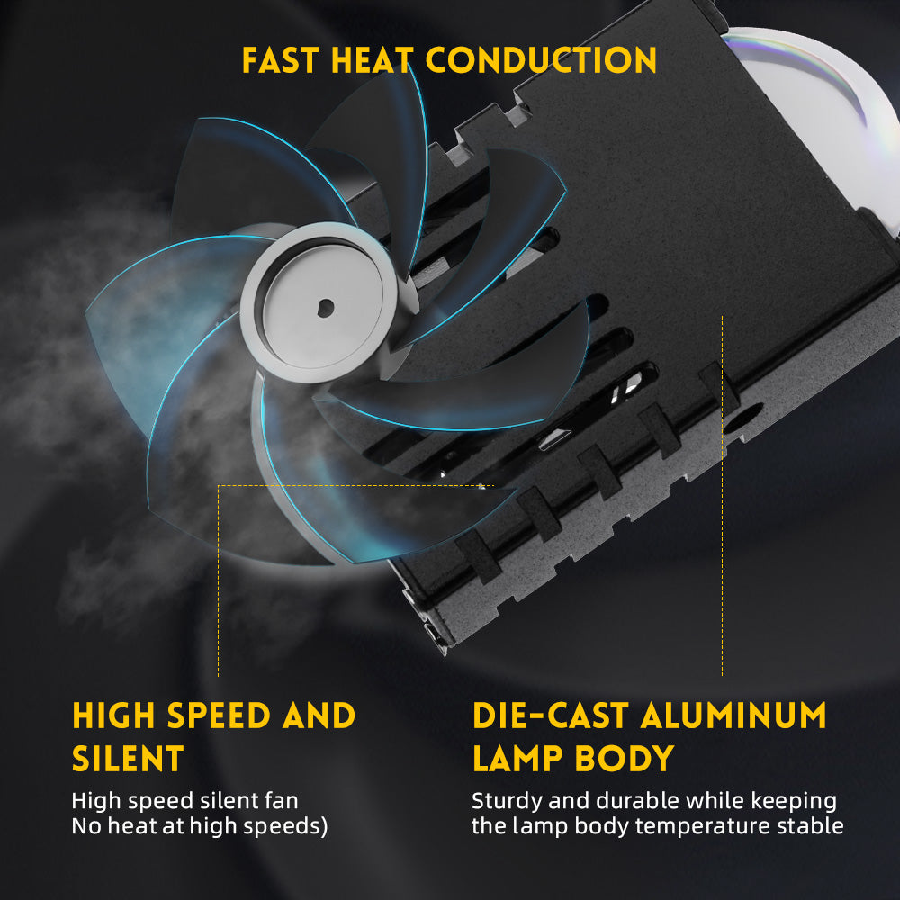 Ultra-Thin Dual-Beam Projection Lens Grille Light – For Vehicles