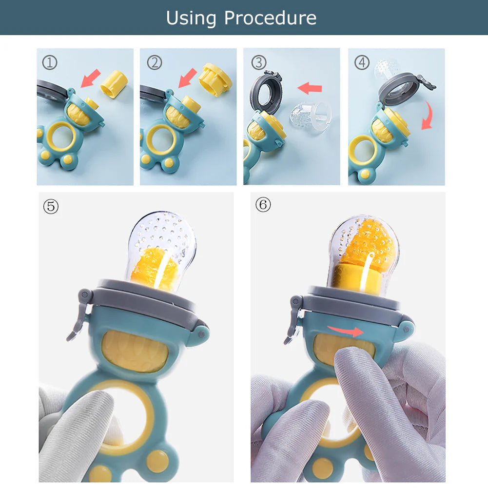 Baby Fruit Food Feeder Pacifier Set – 2 Pack Teething Toys