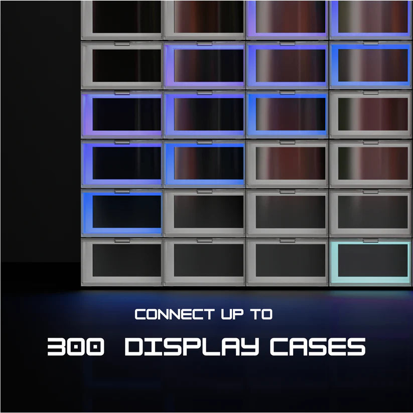 Smart LED Display Cabinet – Modular RGBW Showcase for Collectibles