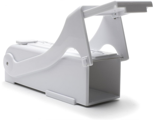 Butter Cutter Slicer, Measuring Dispenser and Keeper, White - One Stick Capacity