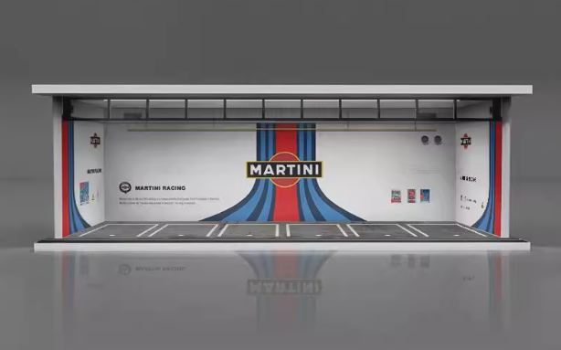 1/64 3D Parking Garage Model – LED Light Display Scene for Car Collectibles