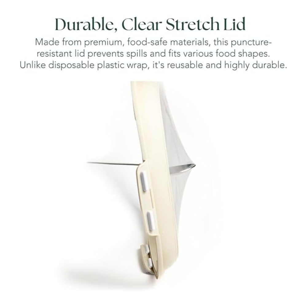 Portable Snack Trays – Rectangular Food Containers with Stretch Lids