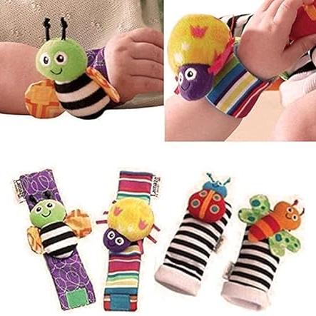 Baby Rattle Socks & Wrist Rattles – Developmental Sensory Toys for Infants
