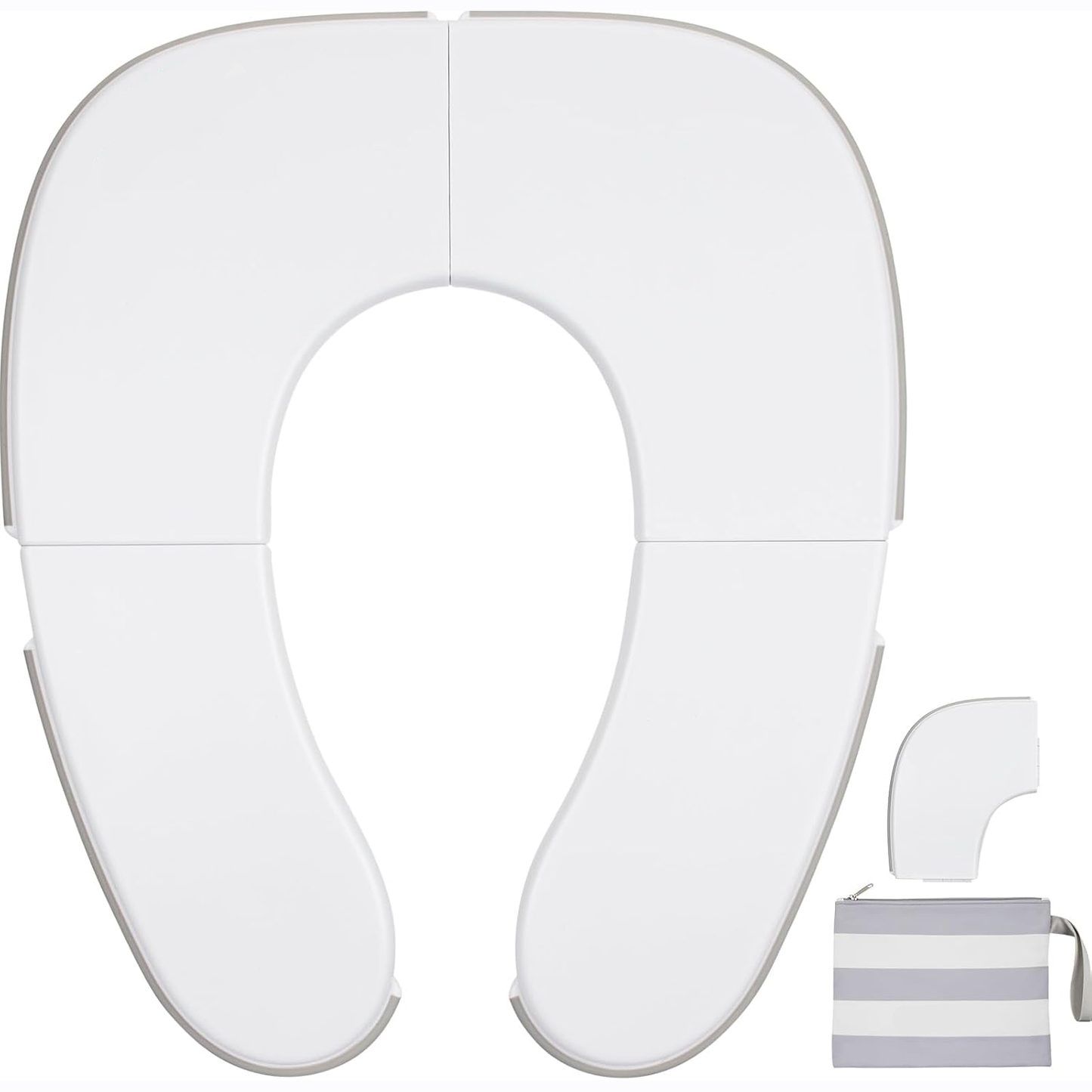 Travel Potty Seat – Ultra-Compact, Non-Slip, Easy-Clean, Foldable with Carry Bag