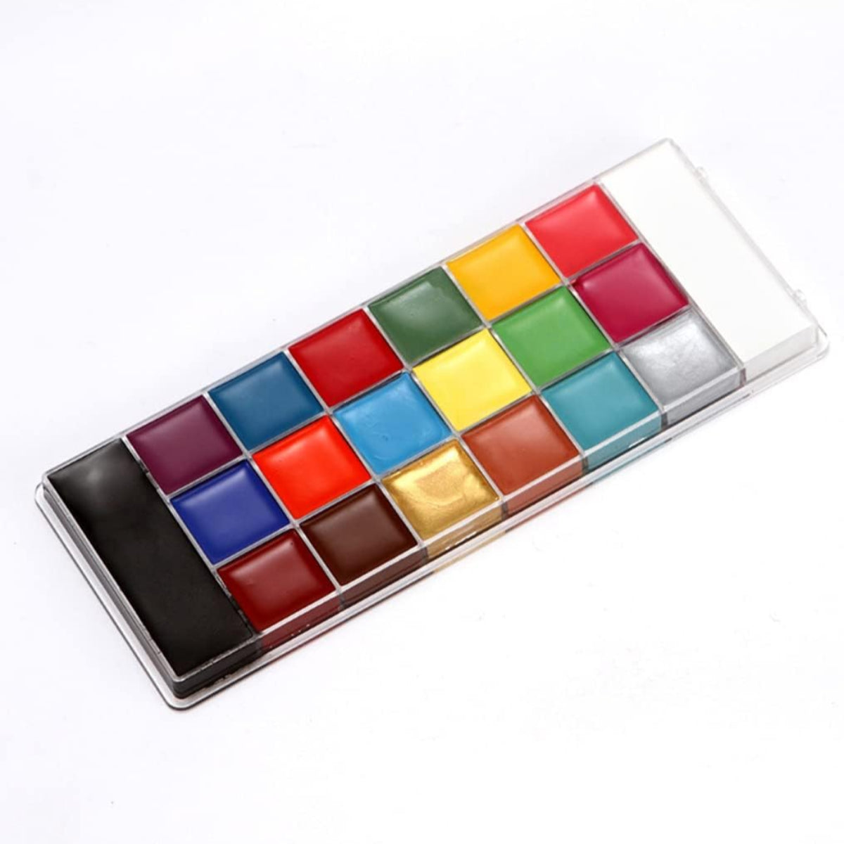 20-Color Face & Body Paint Kit – Vibrant, Long-Lasting & Professional