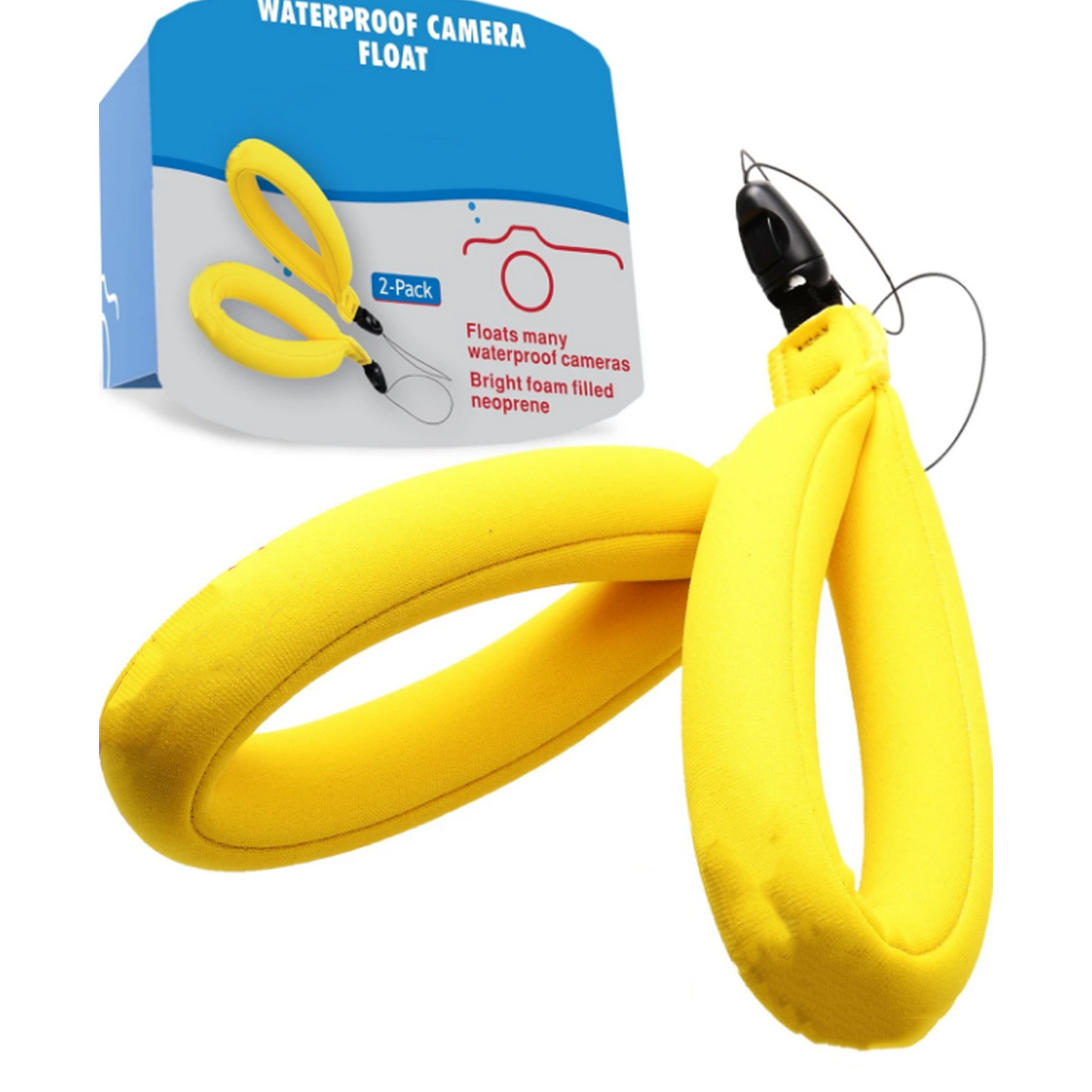 Waterproof Floating Camera Strap for GoPro, Panasonic, Nikon, Canon