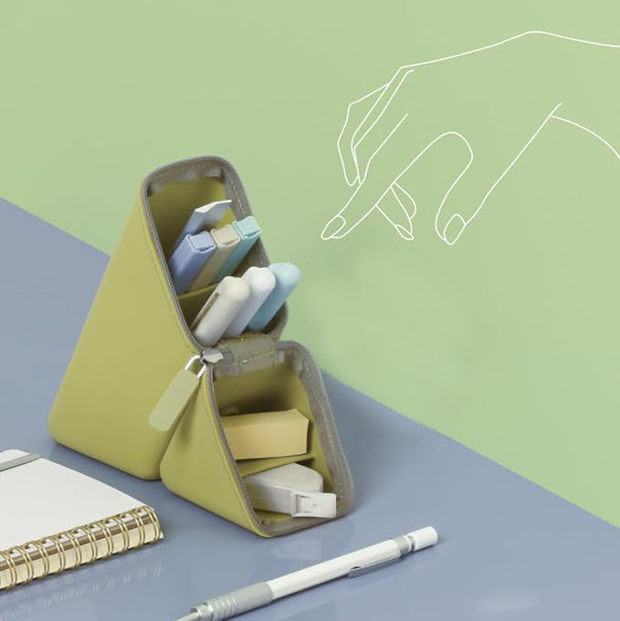 Portable Pencil Holder – Silicone 60° Divider | Convenient Positioning & Retrieval