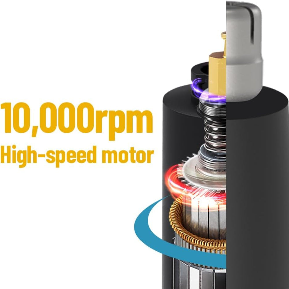 Men’s Nose & Ear Hair Trimmer – 4-in-1 Rechargeable Grooming Kit with 10,000 RPM Motor