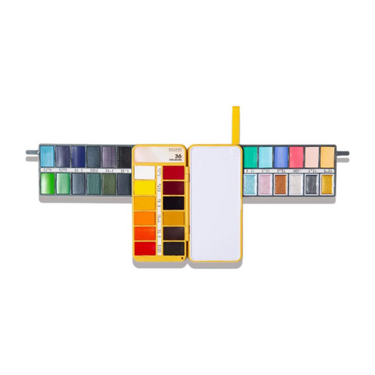 Watercolor Paint Set – 36/48/60 Colors Portable Washable Travel Kit
