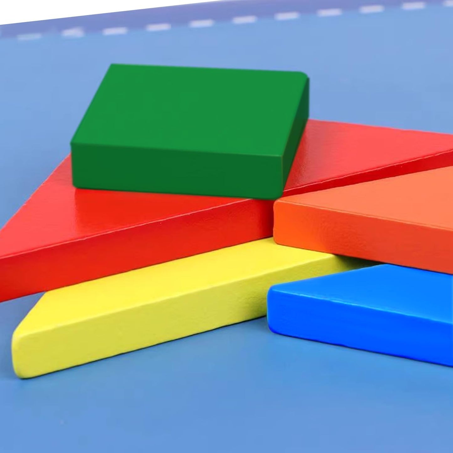 Wooden Magnetic Tangram Puzzle – Colorful Educational Toy for Kids 3+