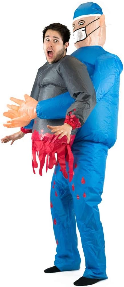 Scary Doctor / Surgeon Kids Inflatable Costume – Halloween Party Cosplay | Fits Most Children Ages 5-11