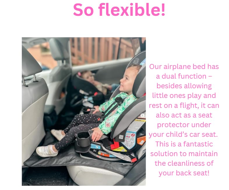 Toddler Airplane Bed – Kids Travel Seat Extender