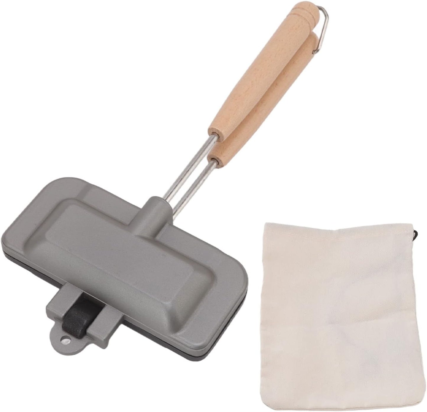 Portable Double-Sided Frying Pan for Eggs & Panini | Detachable Sandwich Grill Flip Pan