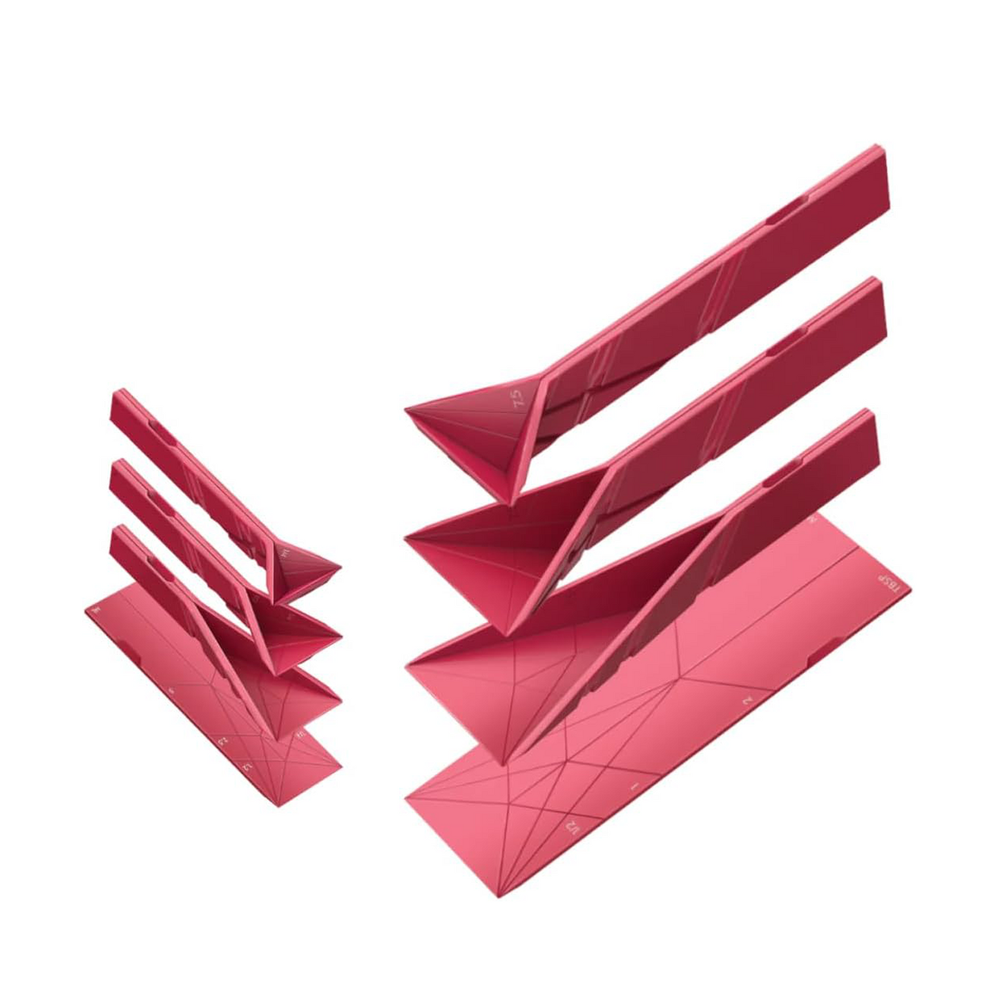 3-in-1 Measuring Spoons Set – Foldable & Space-Saving Design