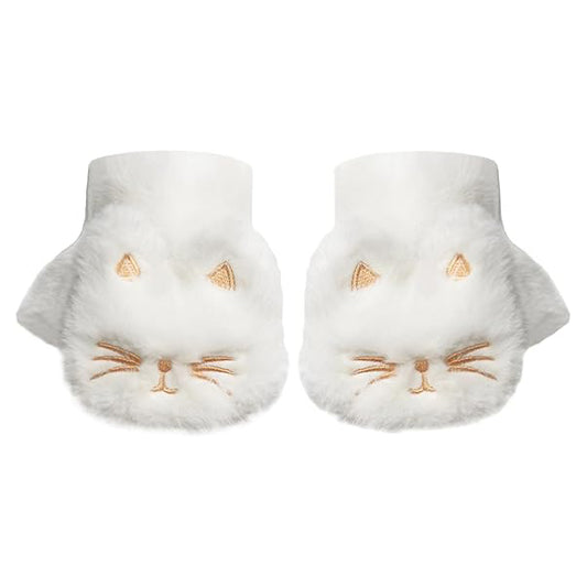 Cute Electric Heated Gloves – 3000mAh Battery, Wearable Hand Warmers for Women