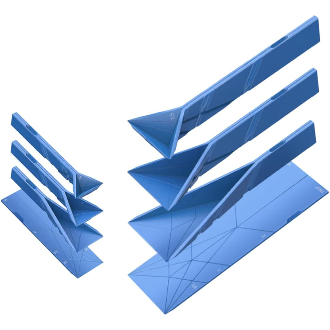 3-in-1 Measuring Spoons Set – Foldable & Space-Saving Design