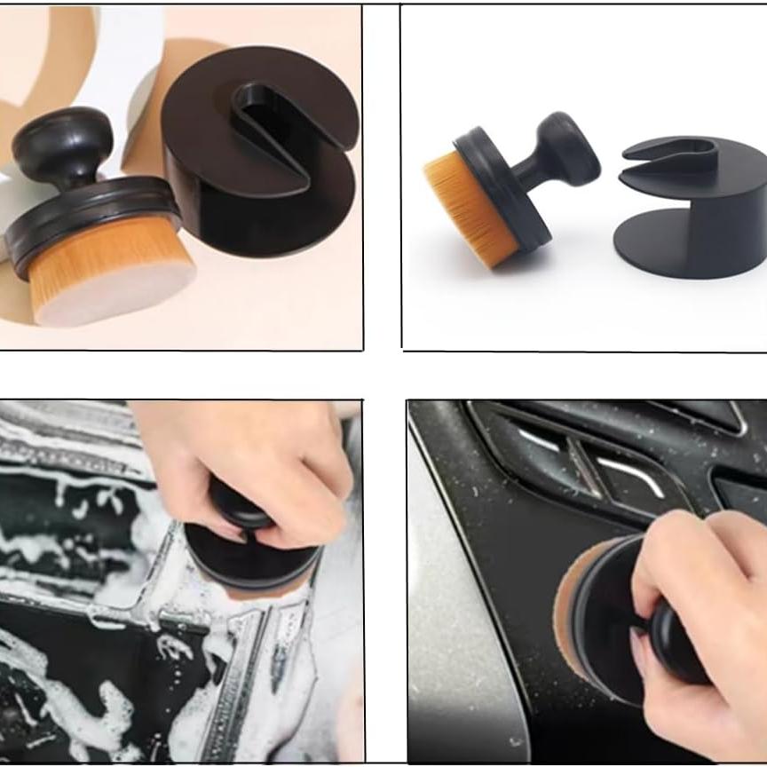 Tire Dressing Brush – Reusable High-Density Soft Bristle Applicator