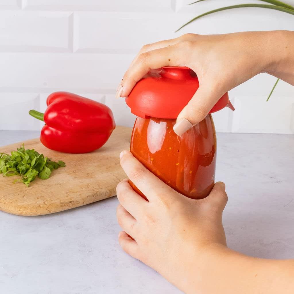 Spoon Rest Holder – Suction Cup Utensil Stand for Pots & Pans (2-Pack, Red)