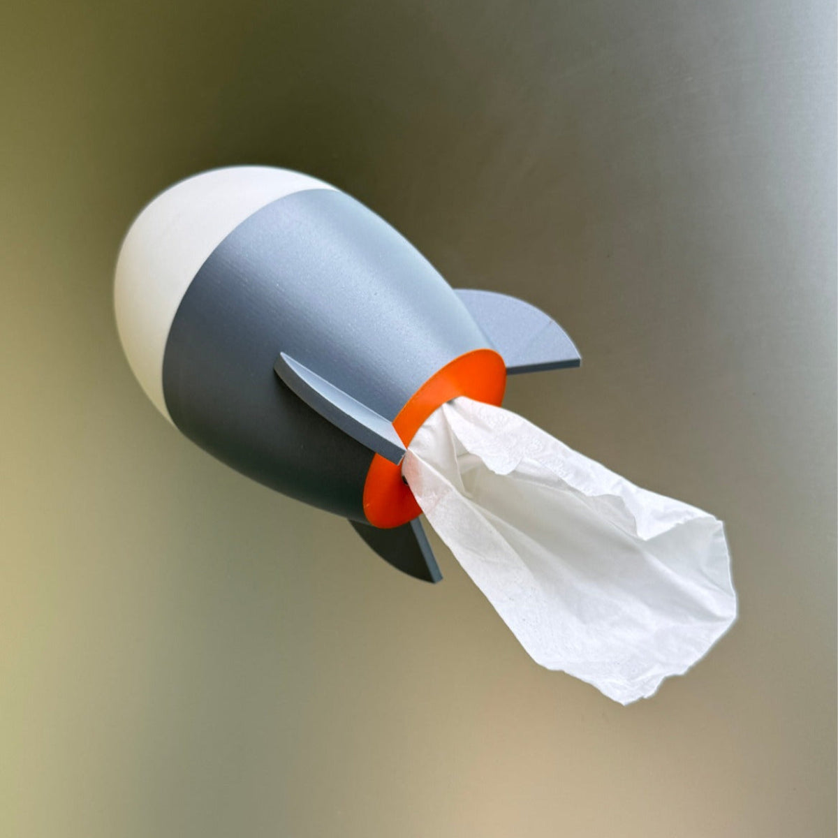 Rocket Wall Mounted Tissue Dispenser – Fun 3D Rocket Design for Home & Office