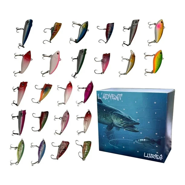 Fishing Advent Calendar – Lure Gift Set for Christmas, Perfect Holiday Gift for Anglers