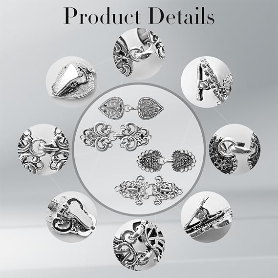 Vintage Shirt Dress Sweater Cardigan Shawl Cape Clips for Women