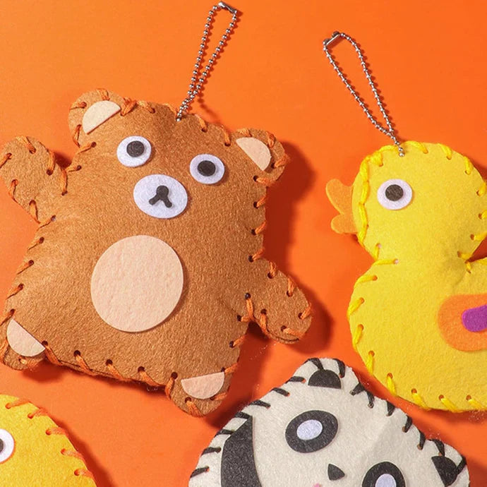 Safe Felt Animal Set for DIY Sewing