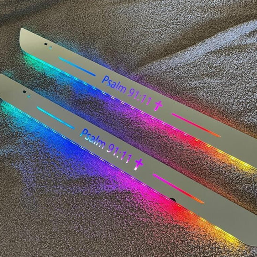 Custom LED Car Door Light – Bible Edition