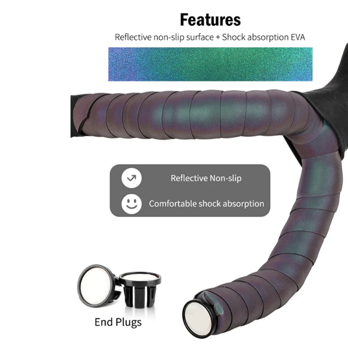 Reflective Bicycle Handlebar Tape