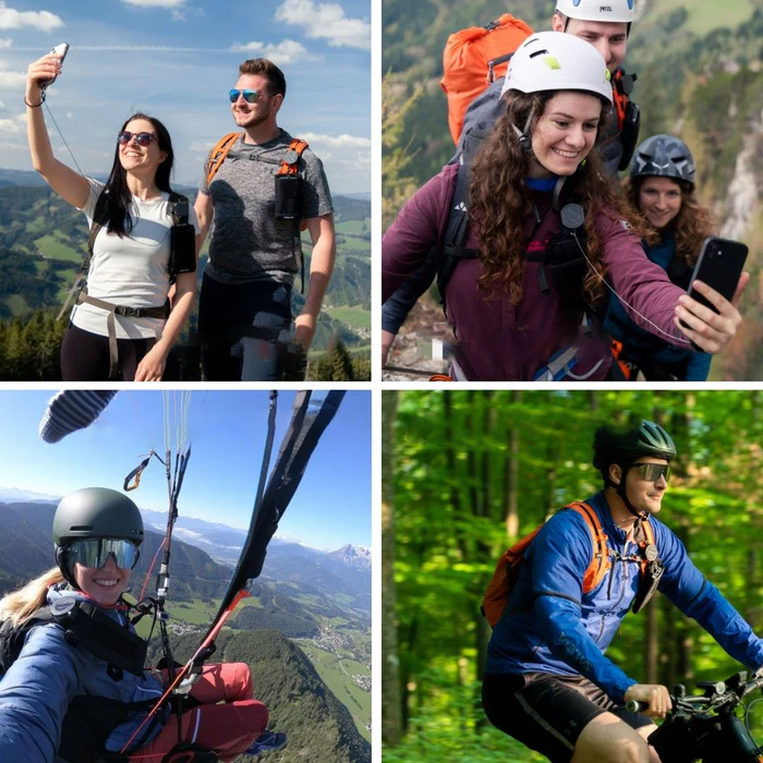 Retractable Smartphone Safety System – Secure Phone Holder with Locking Cable