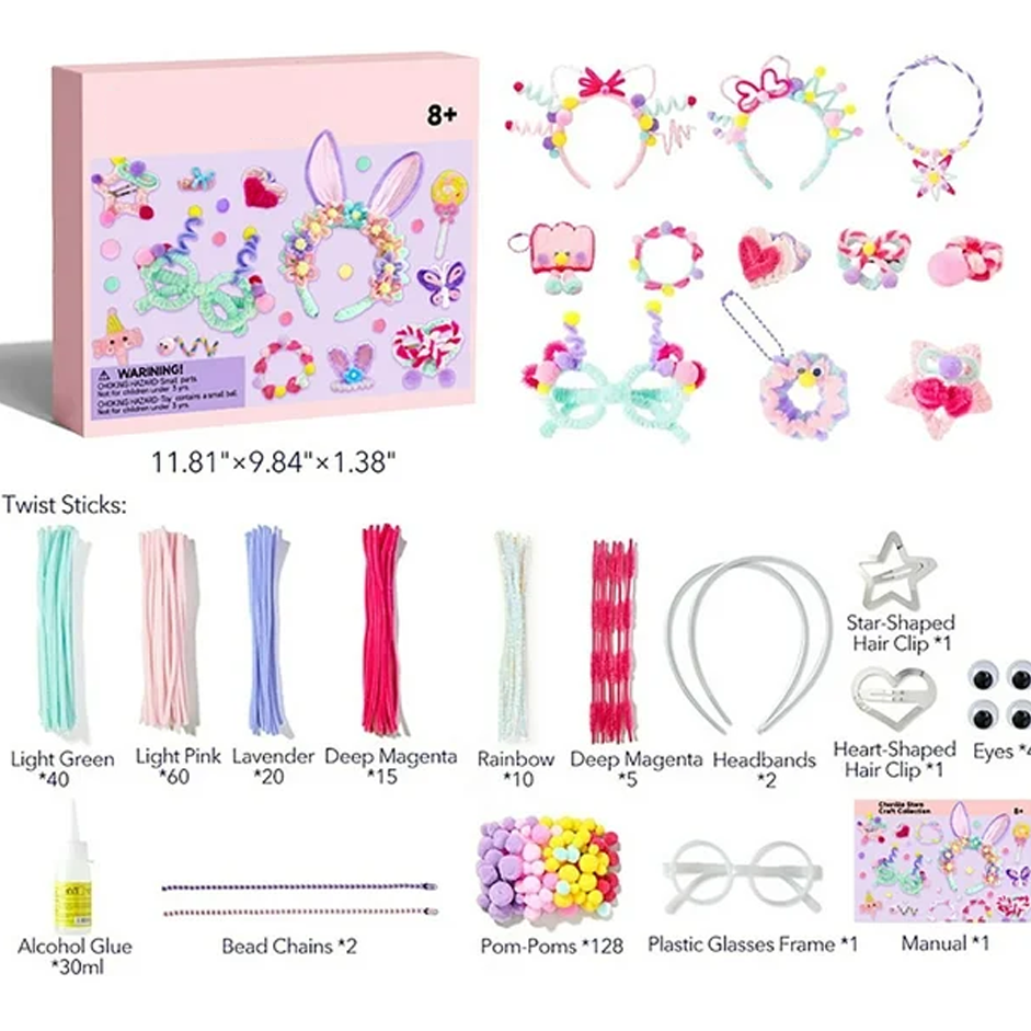 DIY Velvet Headband Craft Kit – Educational Toy for Kids & Adults