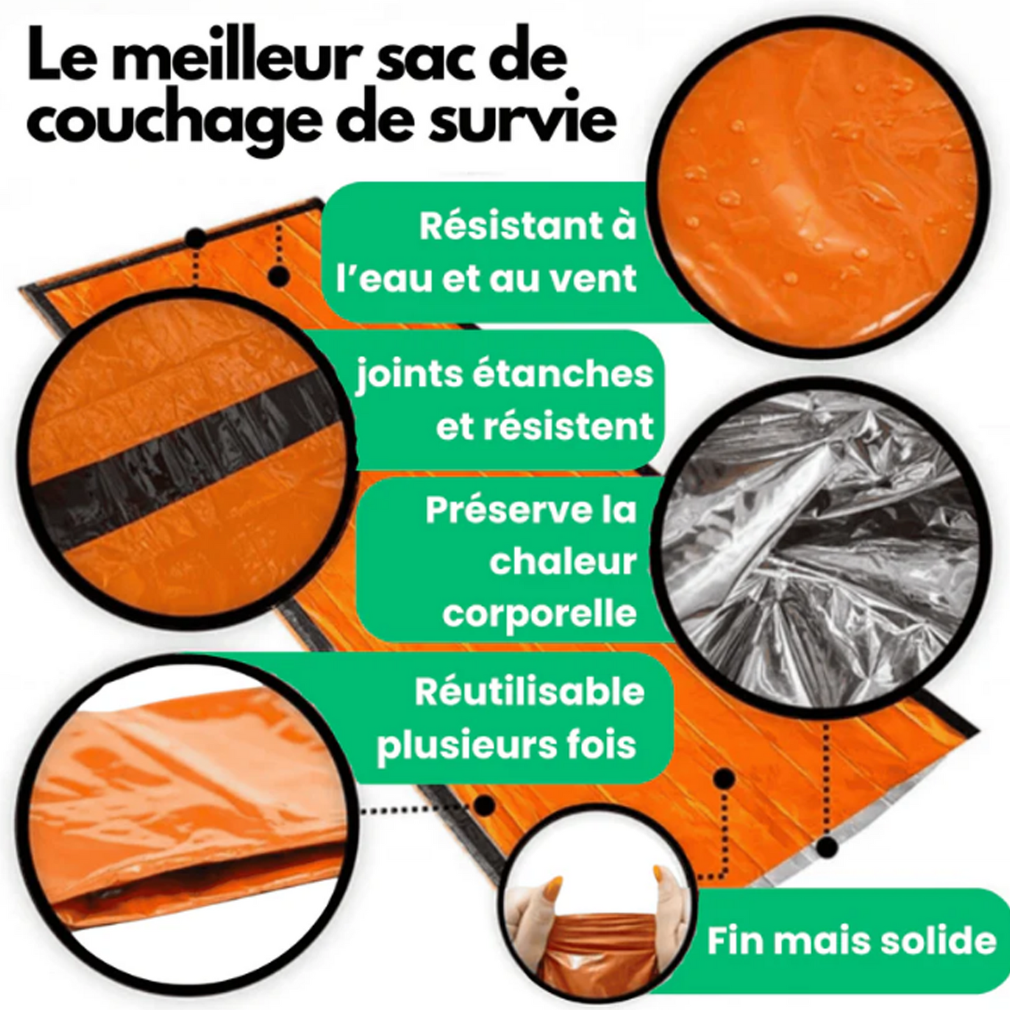 Sac de Couchage de Survie