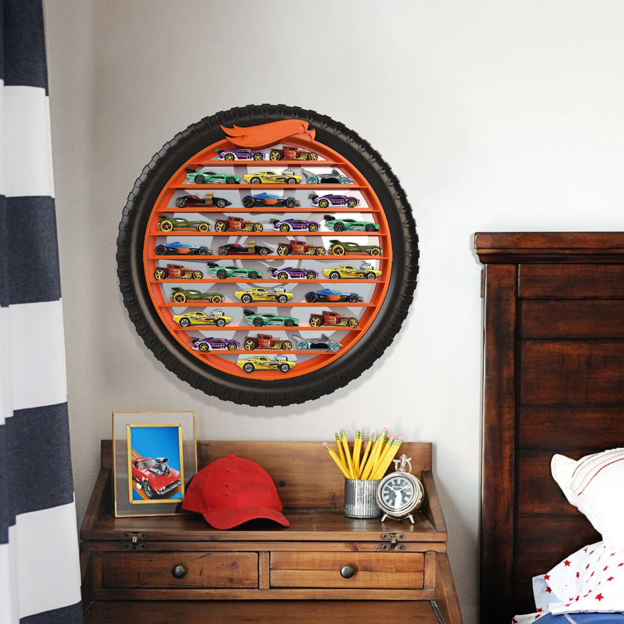 30-Car Display Case – Die-Cast Storage for Kids 3+