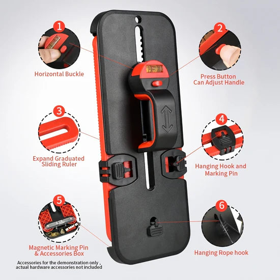 Picture Hanging Tool with Calibration – Essential Frame Leveling Tool for Home Decoration