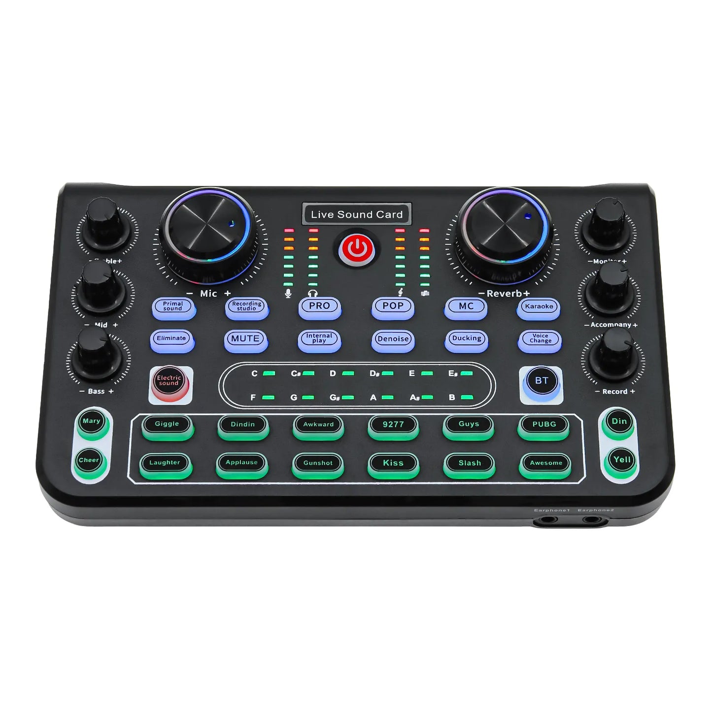 Studio Audio Mixer – 4-Channel Mixing Console for Live Sound, Recording & Karaoke