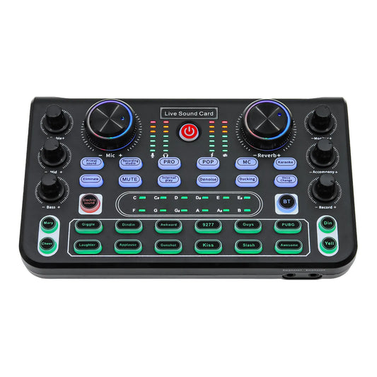 Studio Audio Mixer – 4-Channel Mixing Console for Live Sound, Recording & Karaoke