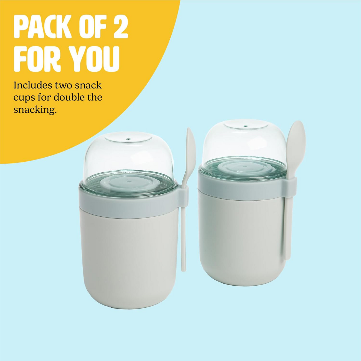 Snack Cup 2-Pack – Portable BPA-Free Snack Containers
